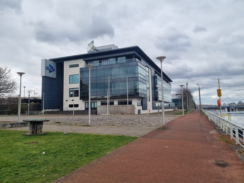 STV headquarters at Pacific Quay in Glasgow