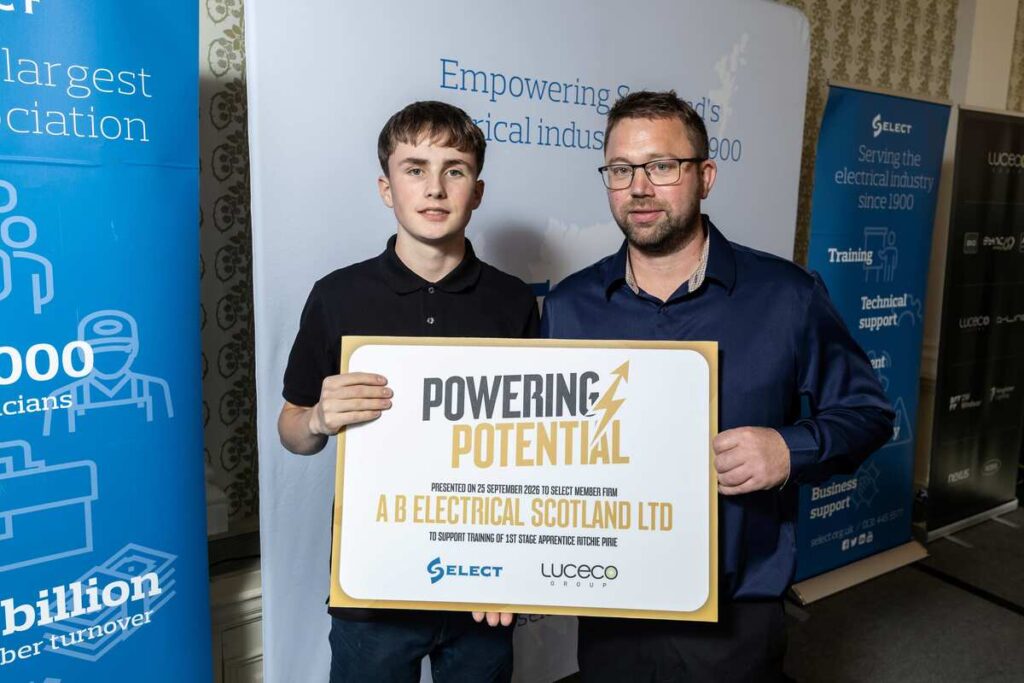 Powering Potential apprentice funding recipient with SELECT representative