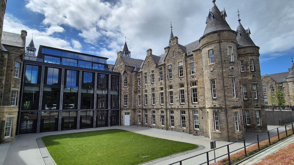 Edinburgh Futures Institute courtyard in Edinburgh
