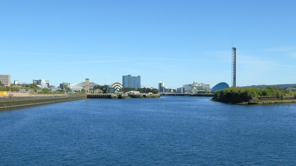 Scottish Event Campus beside the River Clyde in Glasgow