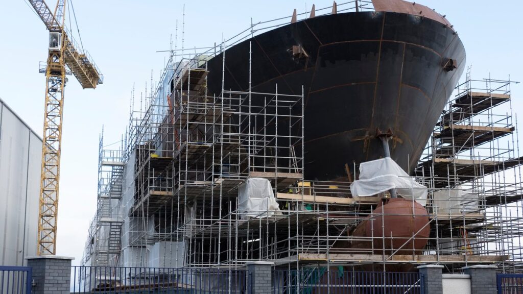Shipbuilding at Ferguson Marine in Port Glasgow, Inverclyde